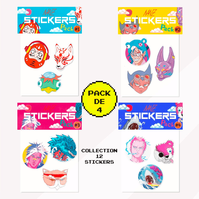 STICKERS PACK X4